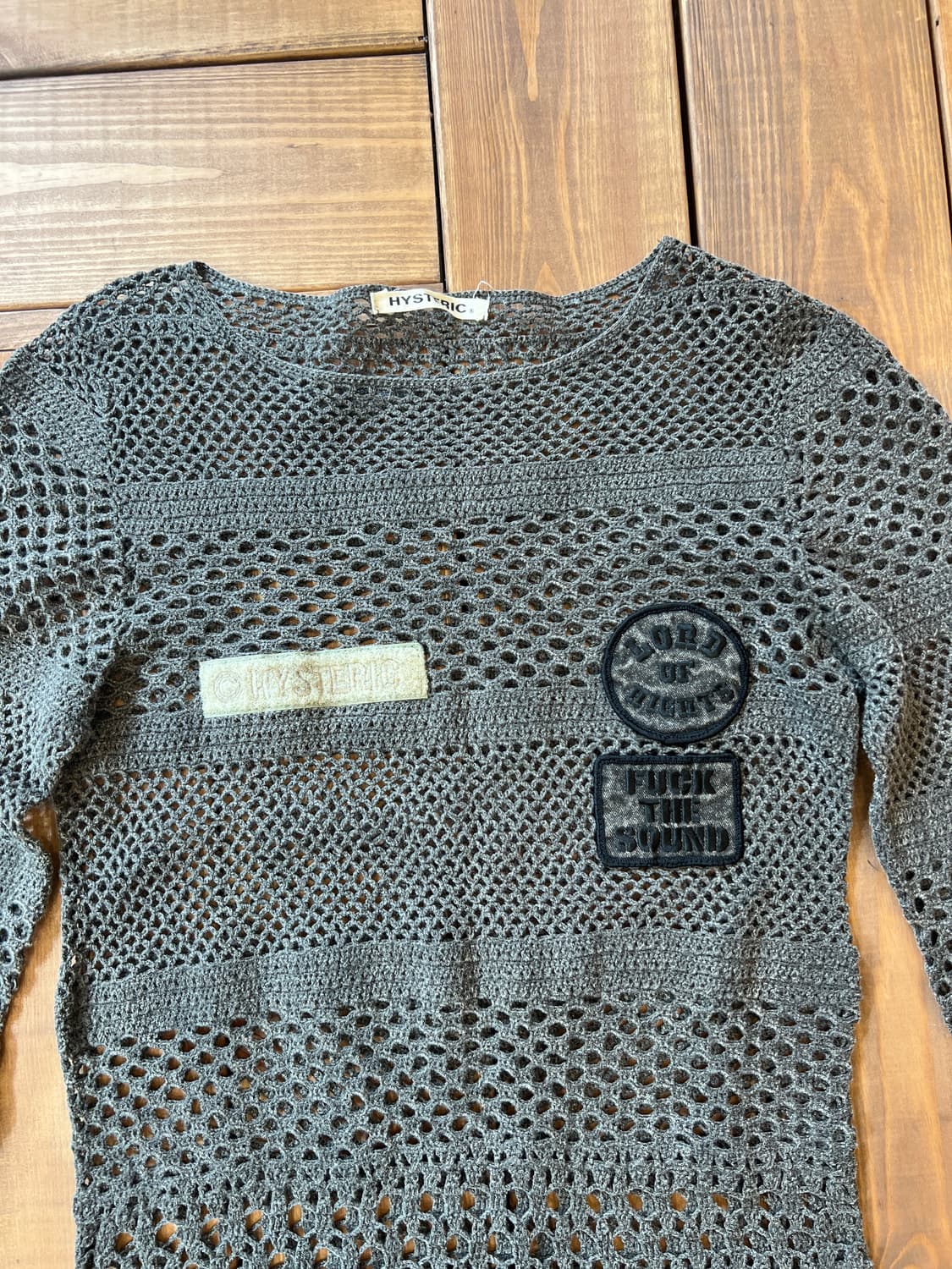 히스테릭 글래머 매쉬 그레이 니트  상품이미지7