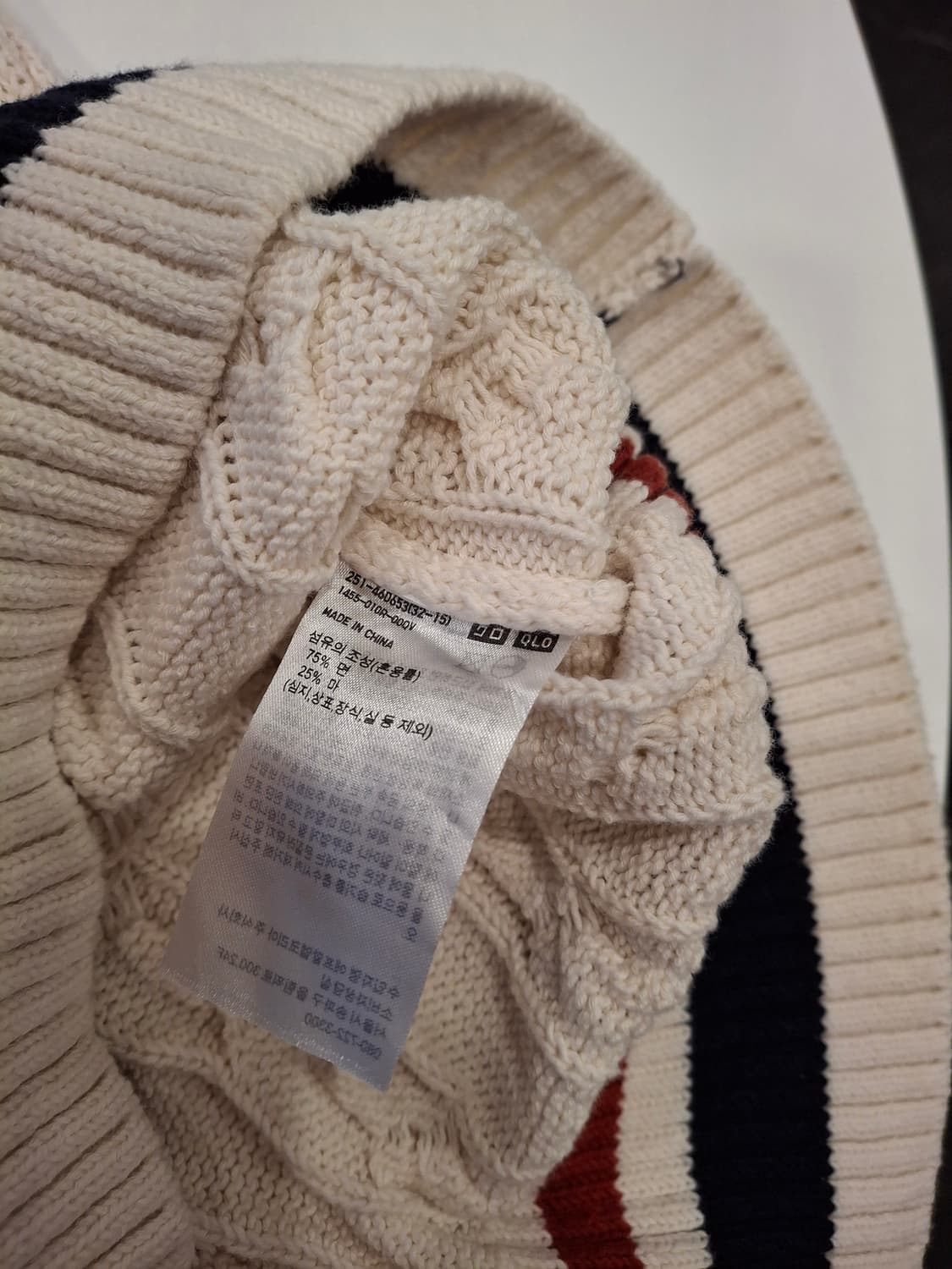 (마지막특가) JW앤더슨×유니클로 콜라보 니트 베스트 S 상품이미지4