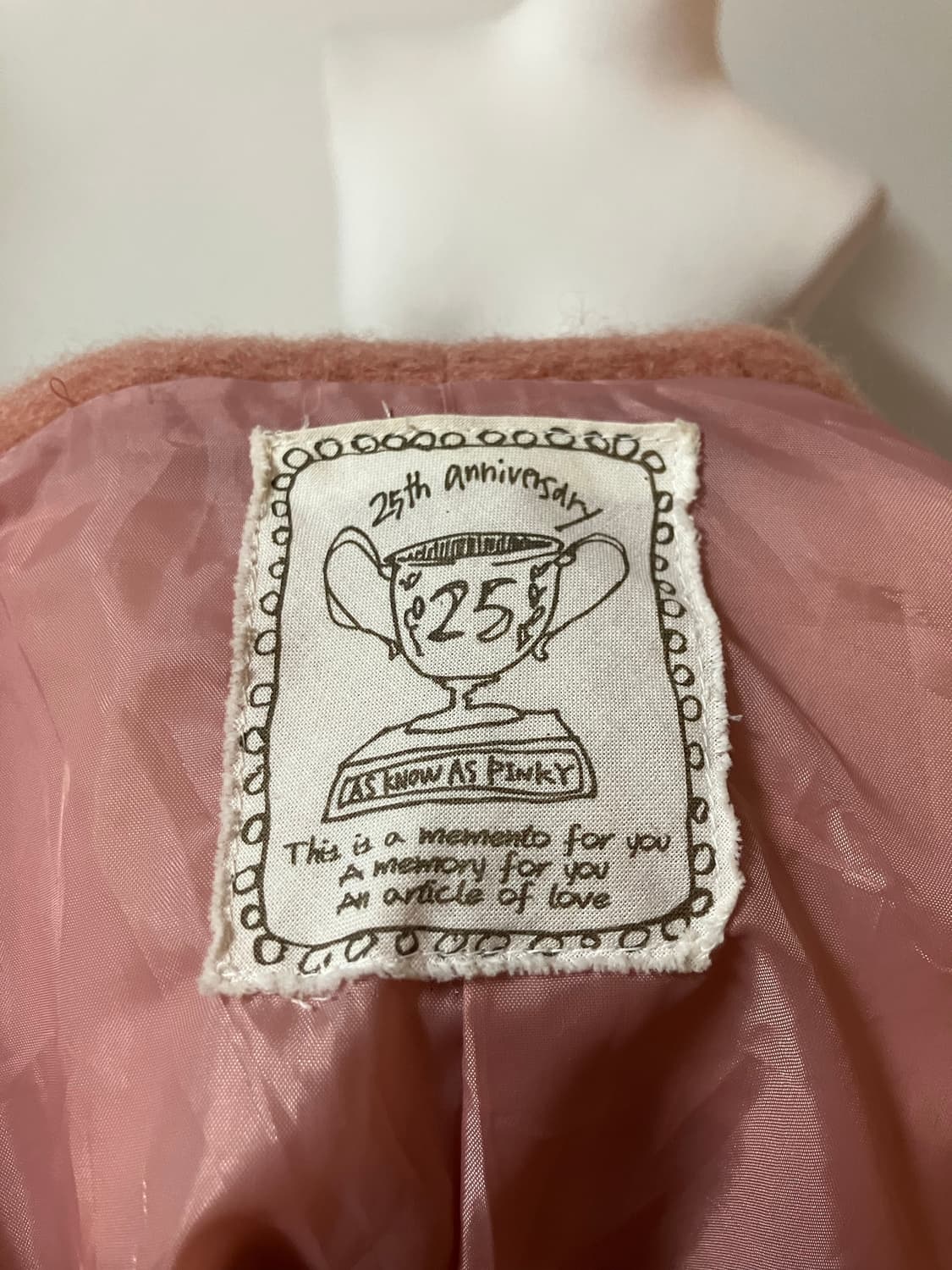 핑크색 더블 버튼 후드 코트 일본빈티지 모리걸 하구미 히메갸루 상품이미지5