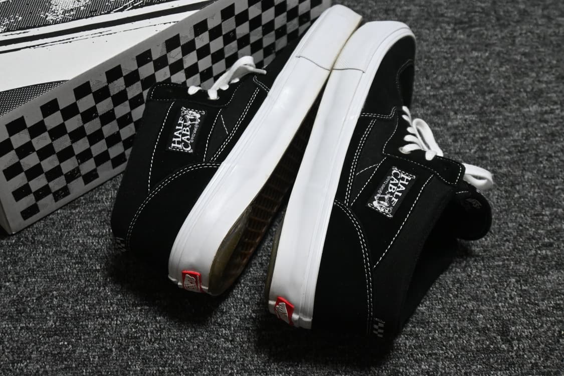 (310) 반스 스케이트 하프캡 검흰 상품이미지5