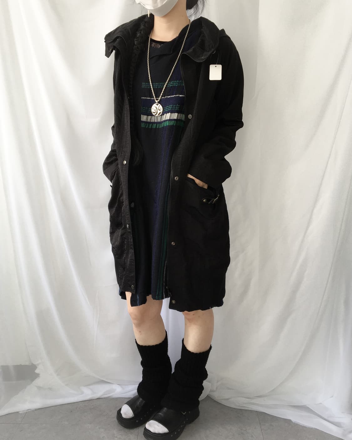 Pattern point unbalanced onepiece 상품이미지9