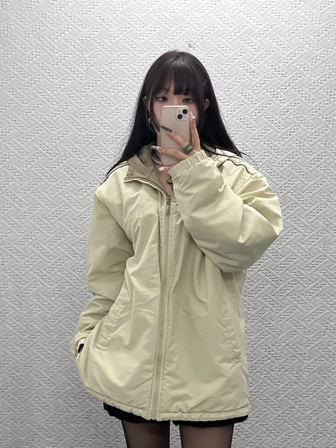 나이키 해리티지 스우시 리버시블 오트밀카키 점퍼 자켓 XL C10675 상품이미지1