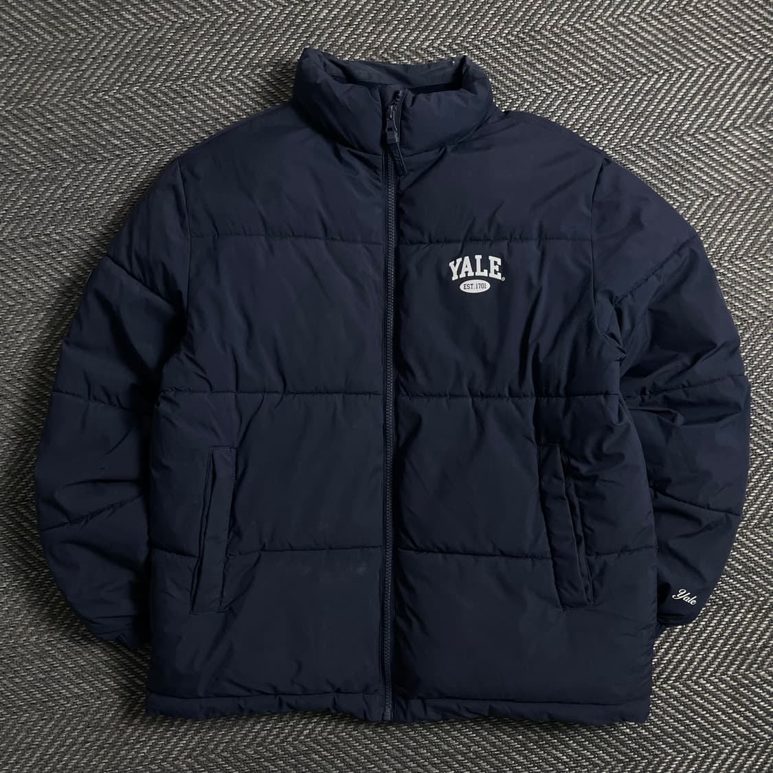 YALE 예일 로고 베이직 푸퍼 패딩y 4989 상품이미지2