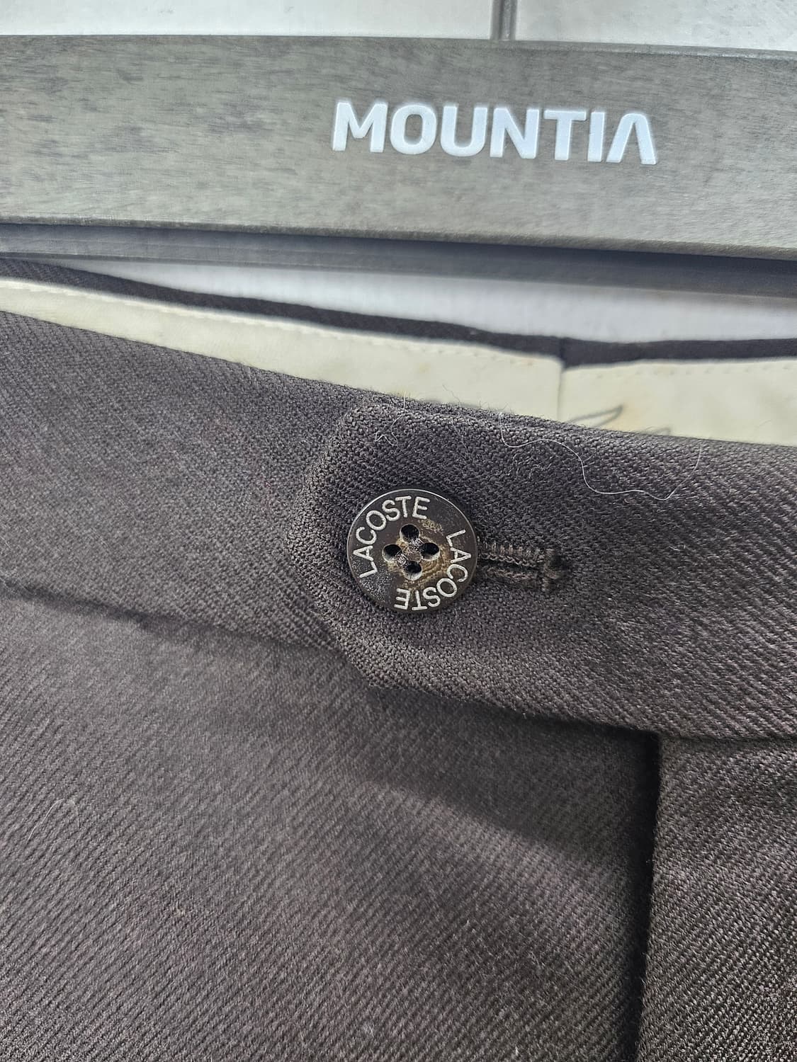 라코스테 남성 모 100% 정장 바지 35인치 상품이미지7