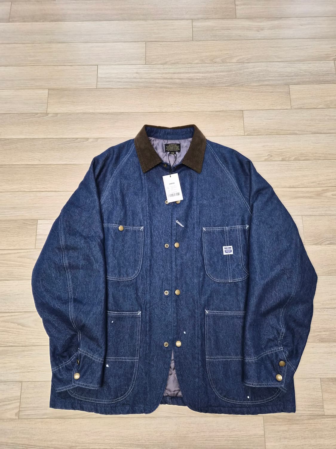 본로우Padded CoverallJacket_Crease Denim 03 상품이미지3