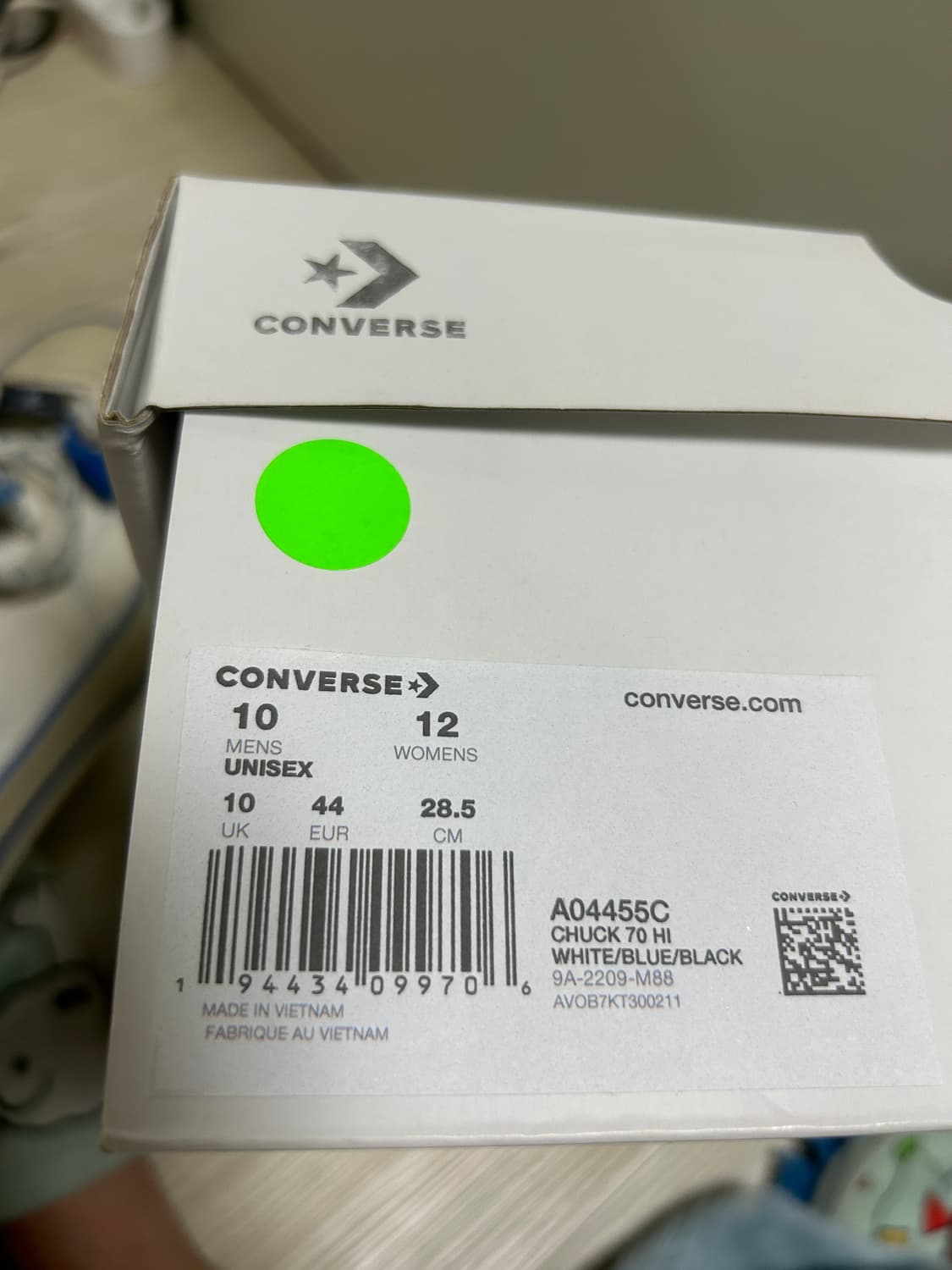 컨버스 x 아더에러 척 70 하이 화이트 (285) 상품이미지9