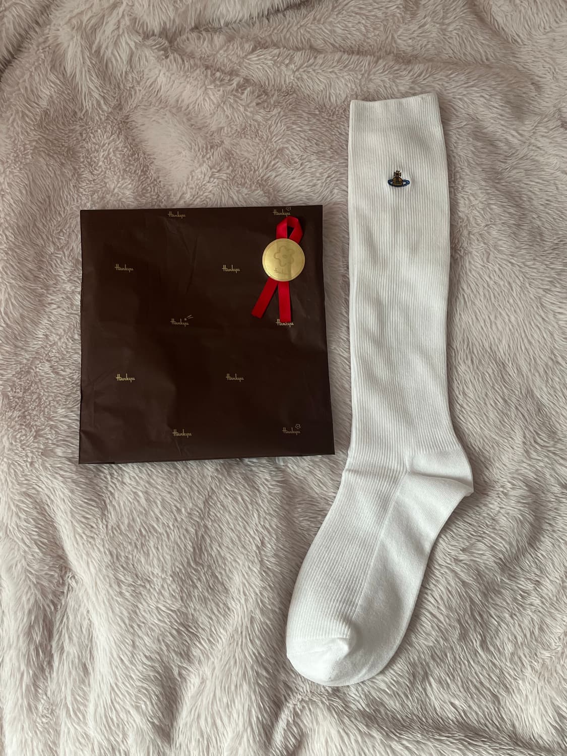 정품 비비안웨스트우드  ORB 하이니삭스 양말 상품이미지2