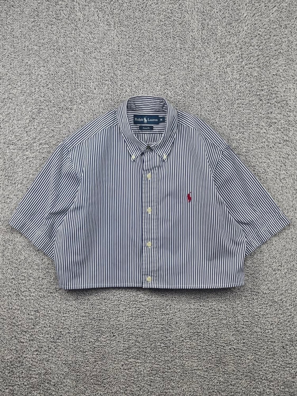 폴로랄프로렌 스트라이프 반팔 셔츠 크롭커스텀 ( M ) / 11810 상품이미지1