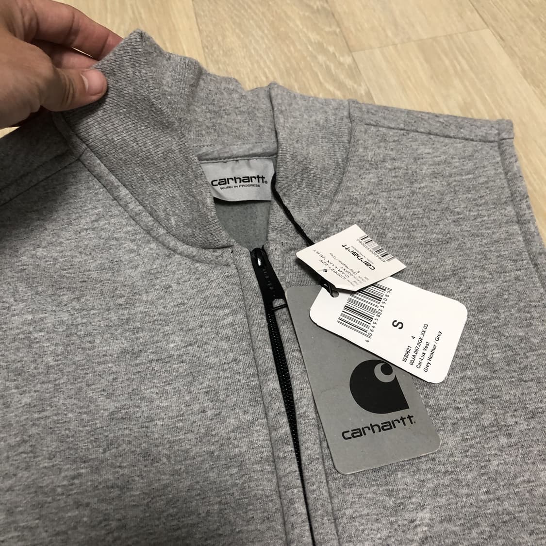(S) 새상품 칼하트 Carhartt WIP 카 럭스 베스트 그레이 상품이미지3