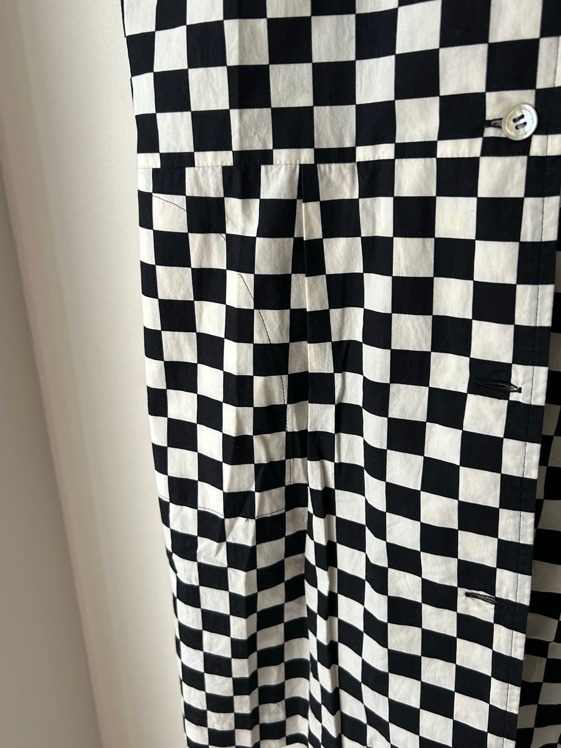 Comme des garcons 꼼데가르송 체스 셔츠 원피스 상품이미지5