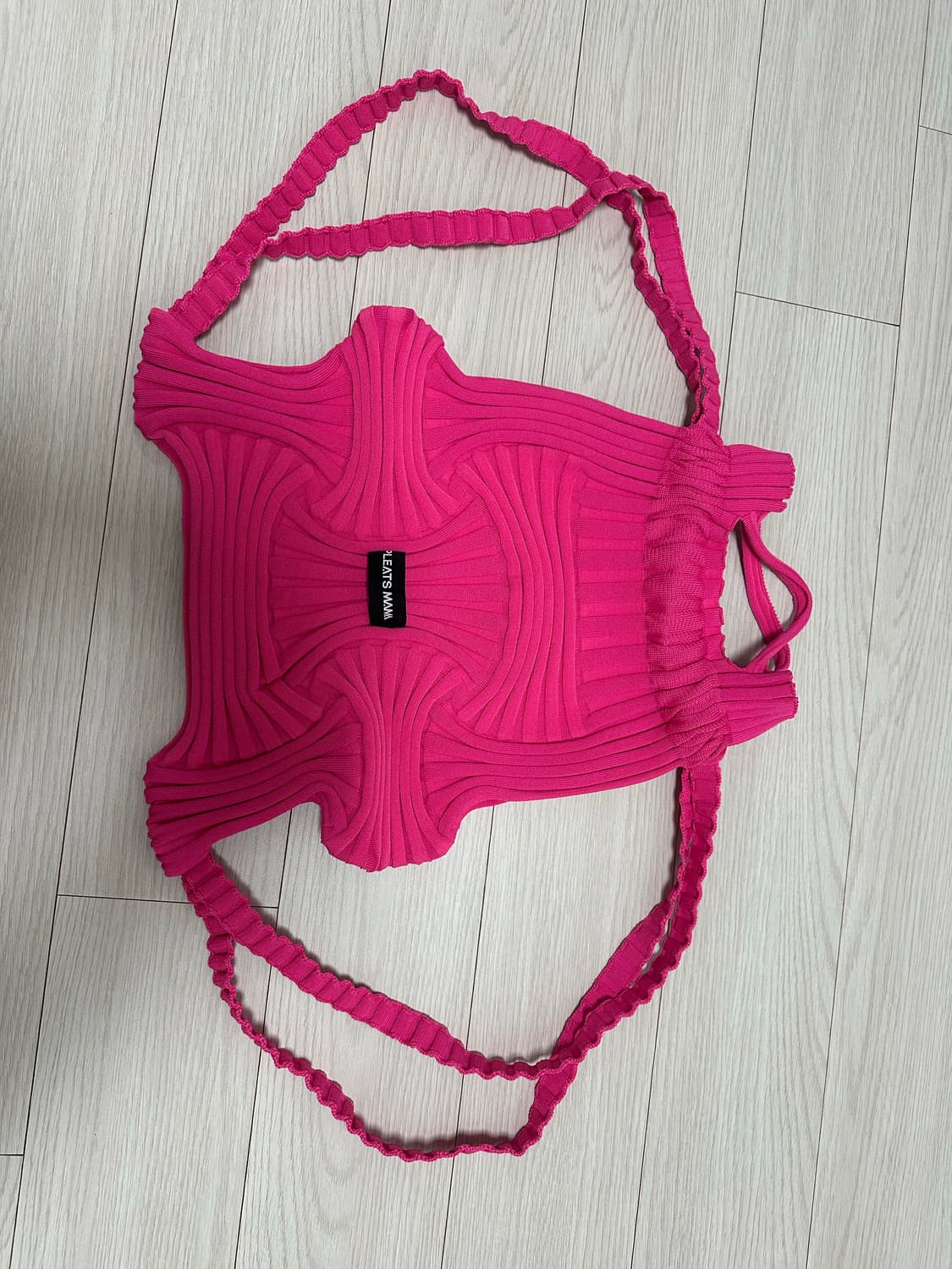 플리츠마마 보우백 핑크 상품이미지1