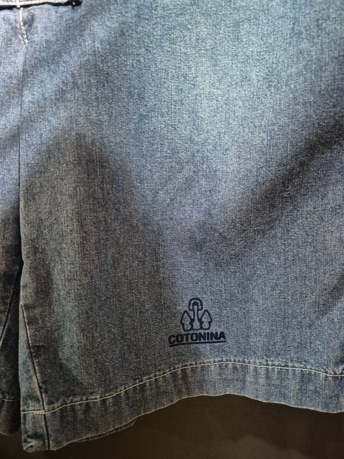 아르마니진스 데님 오버롤 반바지 55 66 상품이미지4