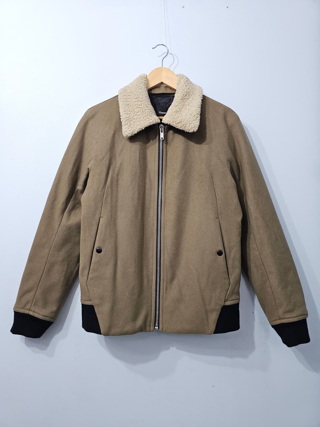 띠어리 THEORY 캐시미어 혼방 봄버 패딩 자켓 95 상품이미지1