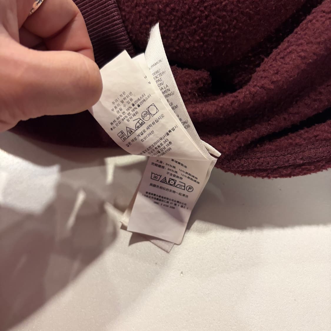 [XS] 폴로 랄프로렌 신형 큐알 버건디 후드티 C879 상품이미지9