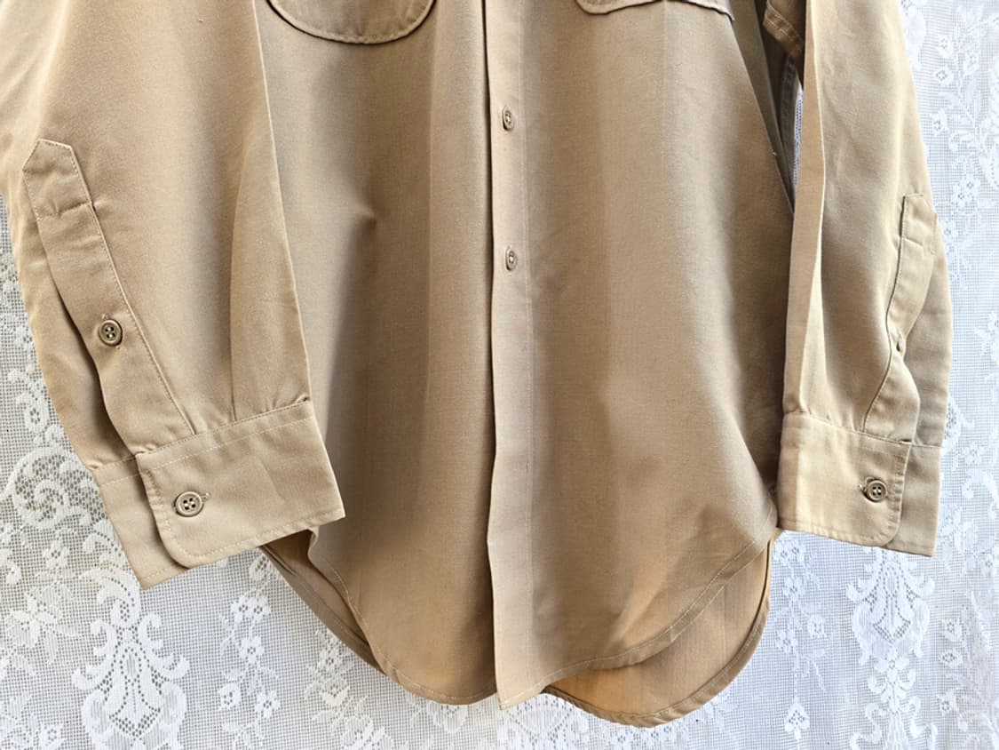 60-70s 미해병 울 셔츠 크레이튼 제조 (made in usa) 상품이미지4