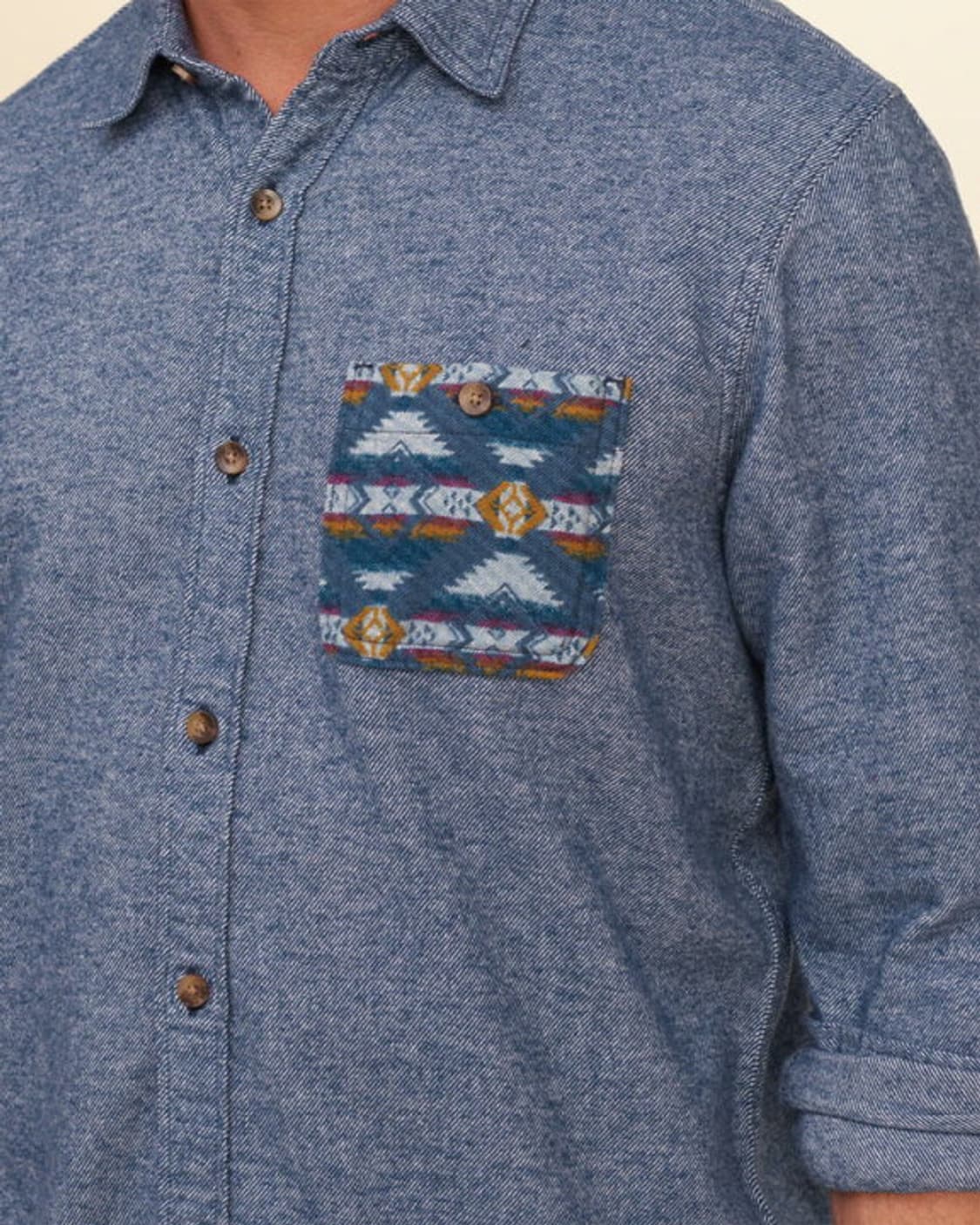 홀리스터 패턴드 포켓 플란넬 셔츠 상품이미지1