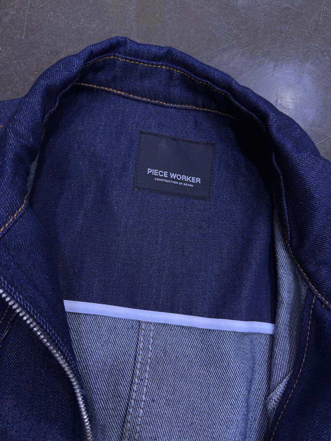 피스워커 웨스턴 무드 생지 2way 데님자켓 L 상품이미지9