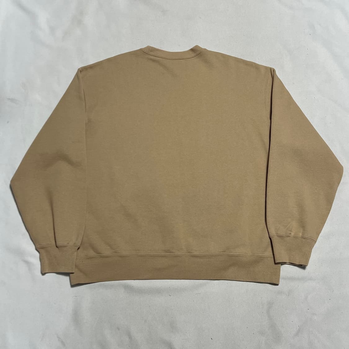 L 슈프림 스몰 박스 로고 베이지 기모 맨투맨 상품이미지3