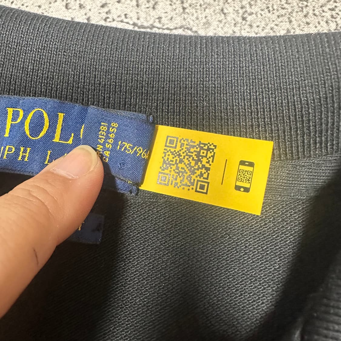 ✨ (바배) 폴로 랄프로렌 블랙 카라 PK 롱슬리브 상품이미지4