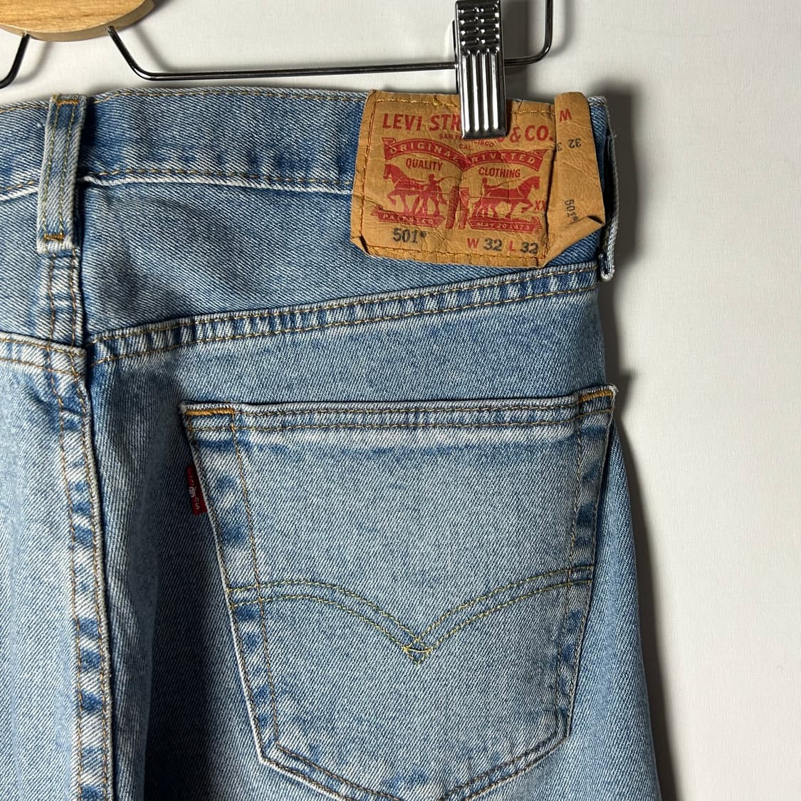 [Levi's] 리바이스 501 워시드 데님팬츠 상품이미지4