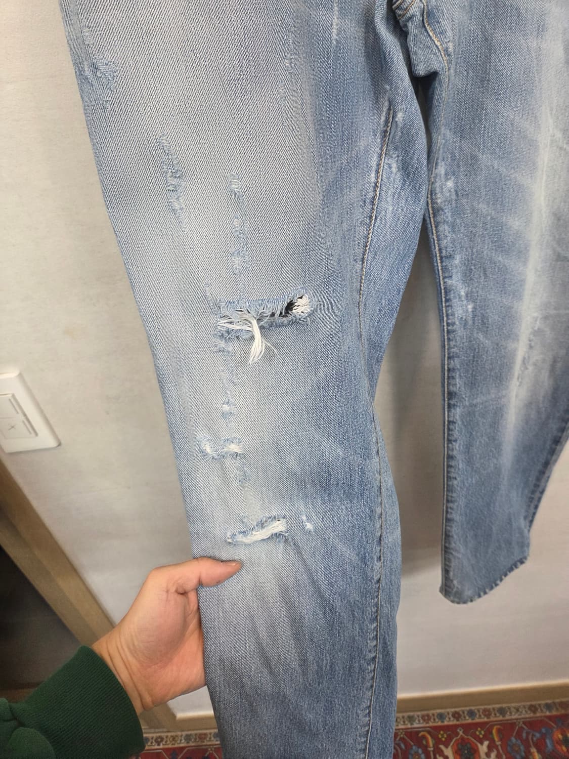 돌체앤가바나 빈티지 테이퍼드 데님팬츠 36 상품이미지7