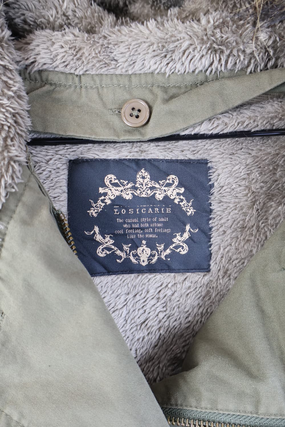 Jpn Khaki Military Hoodie Fur Coat 상품이미지6