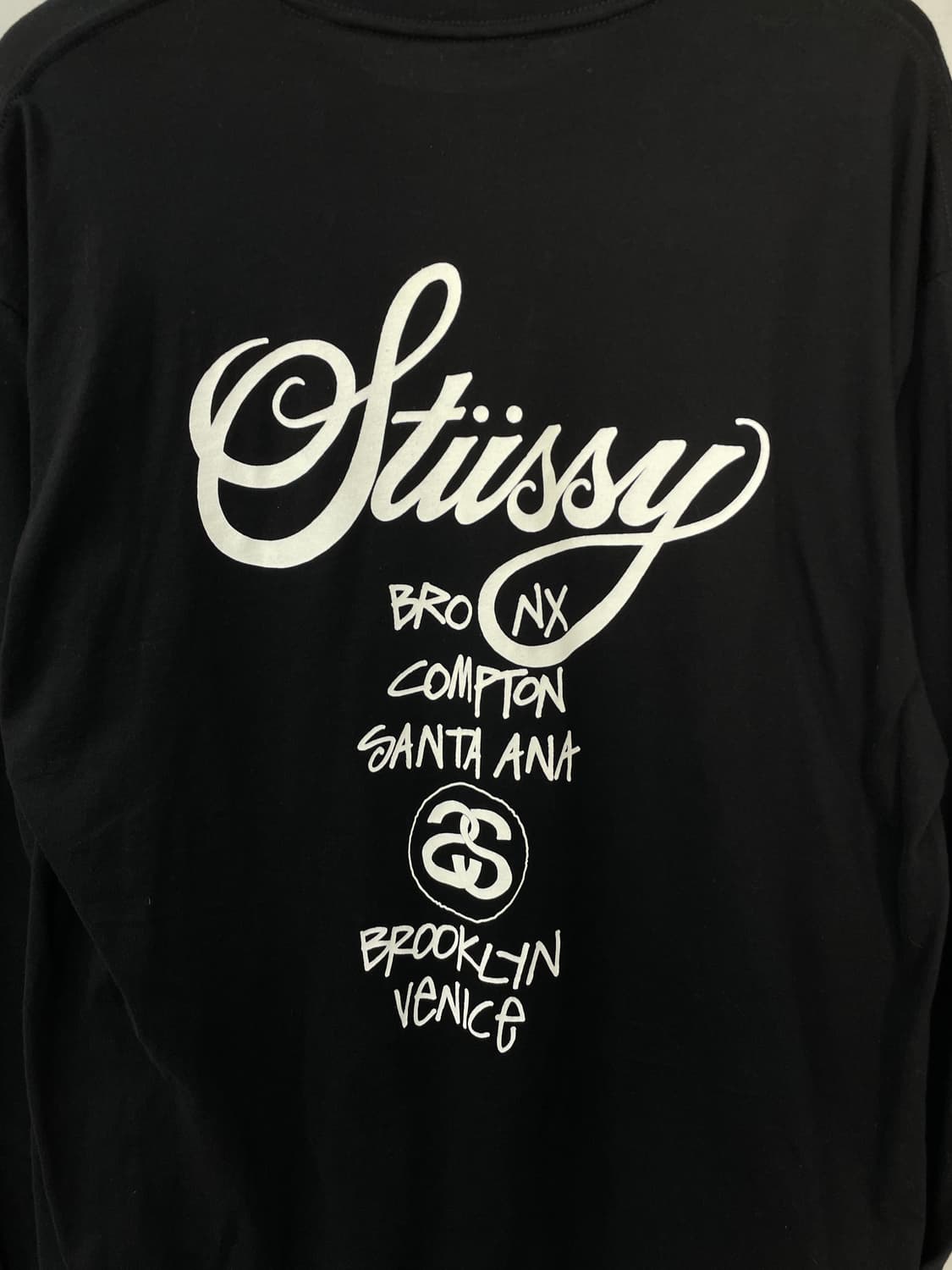 스투시 월드투어 블랙 롱 슬리브 H1392 상품이미지5