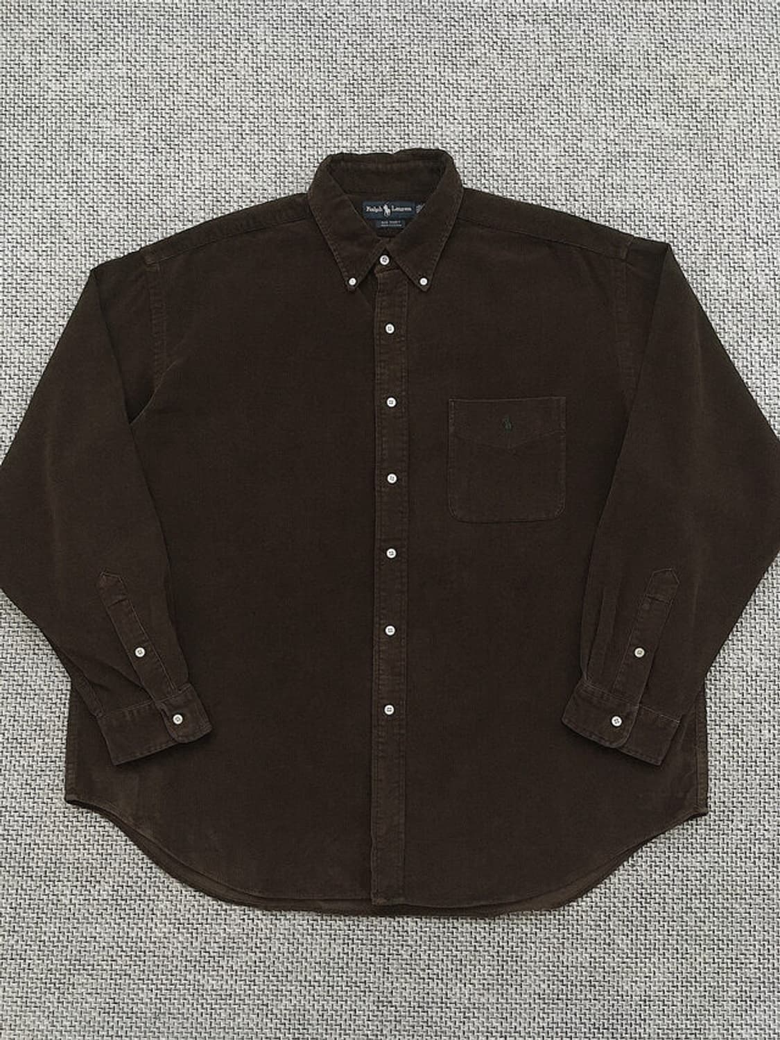 Bordeaux heavy corduroy oversized shirts 상품이미지7