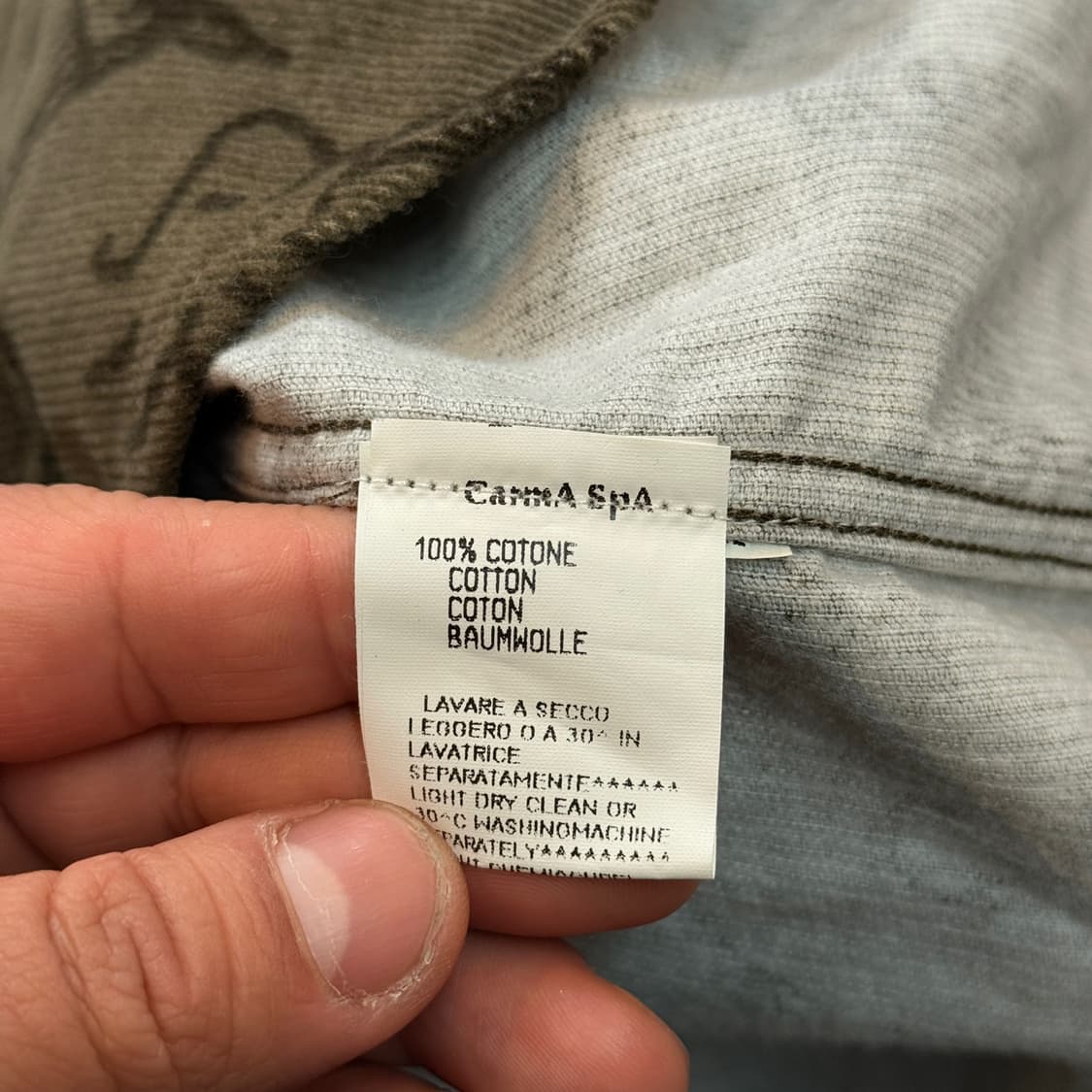 카스텔바작 이탈리아 생산 코듀로이 스누피 셔츠 XL 상품이미지7