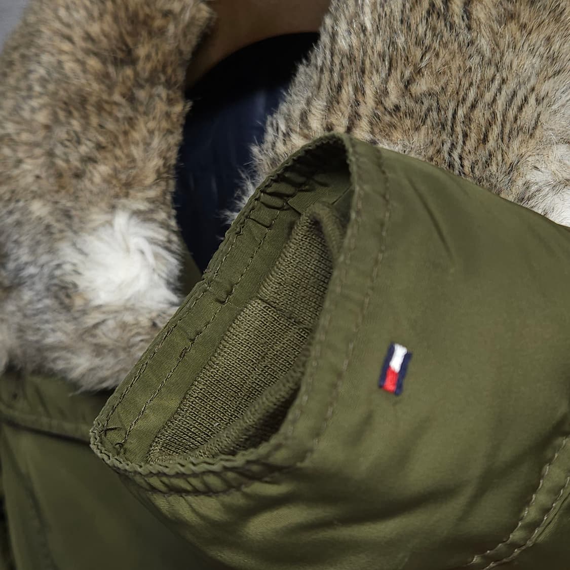 S ) 타미힐피거 여성 FUR 야상 패딩 코트 상품이미지4