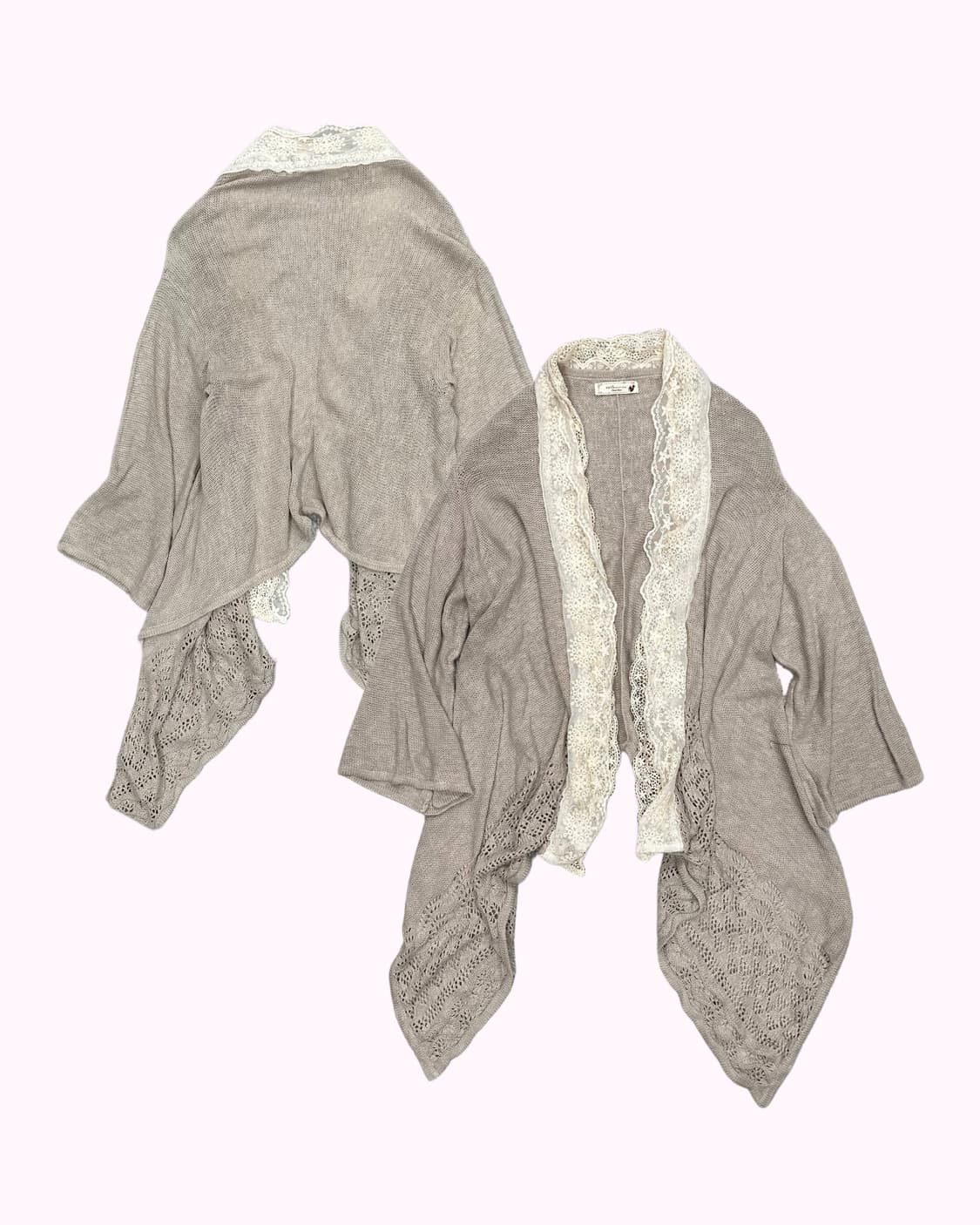 lace drape crochet mori cardigan 상품이미지1