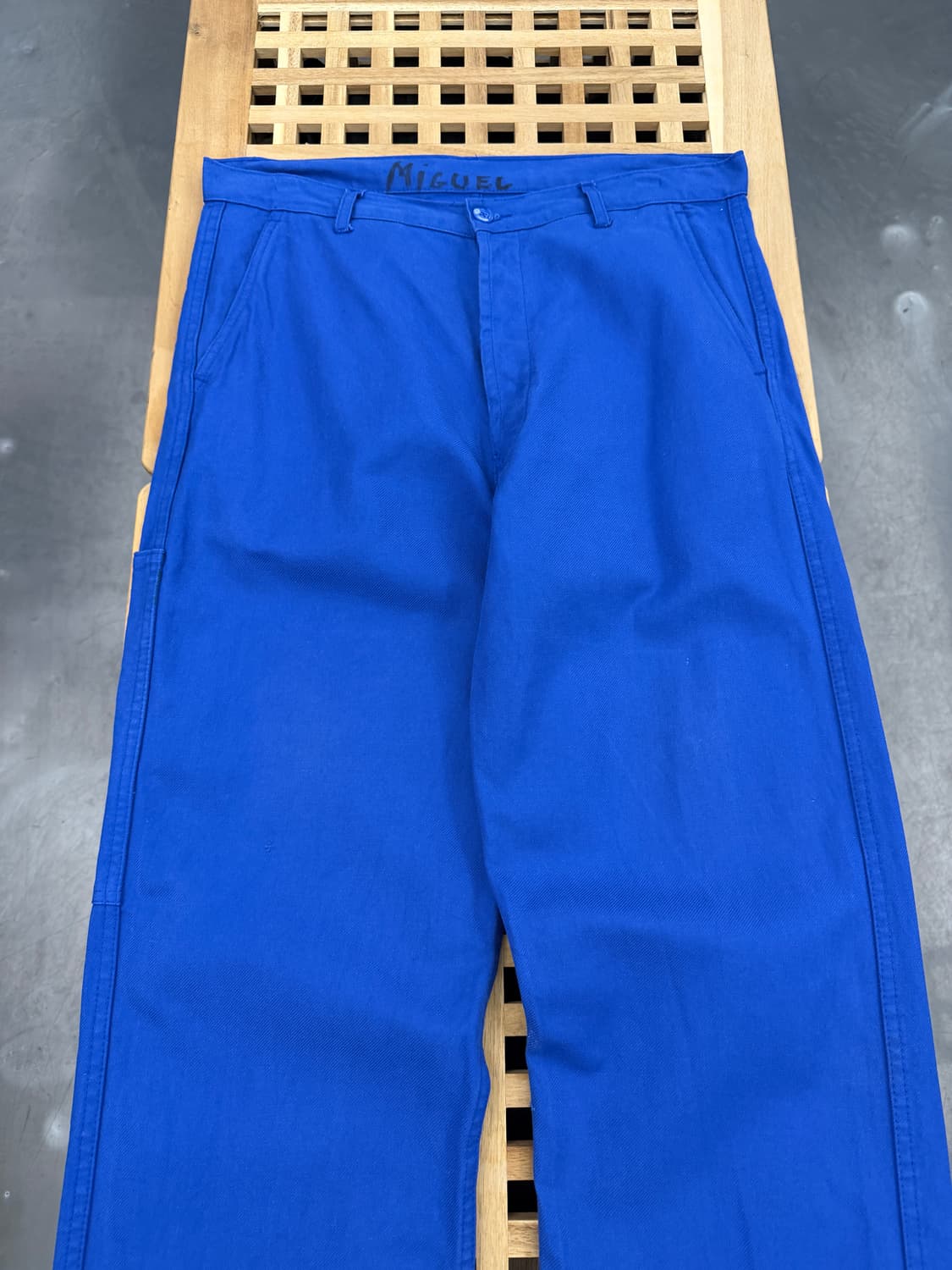 OLD VINTAGE WASHED BLUE FRENCH 프렌치워크팬츠 상품이미지3