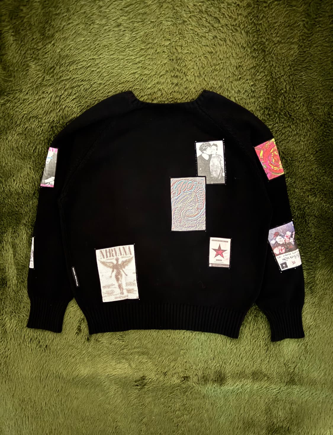 [2] JOEGUSH 조거쉬 패치 싱글 풀오버 니트 블랙 상품이미지7