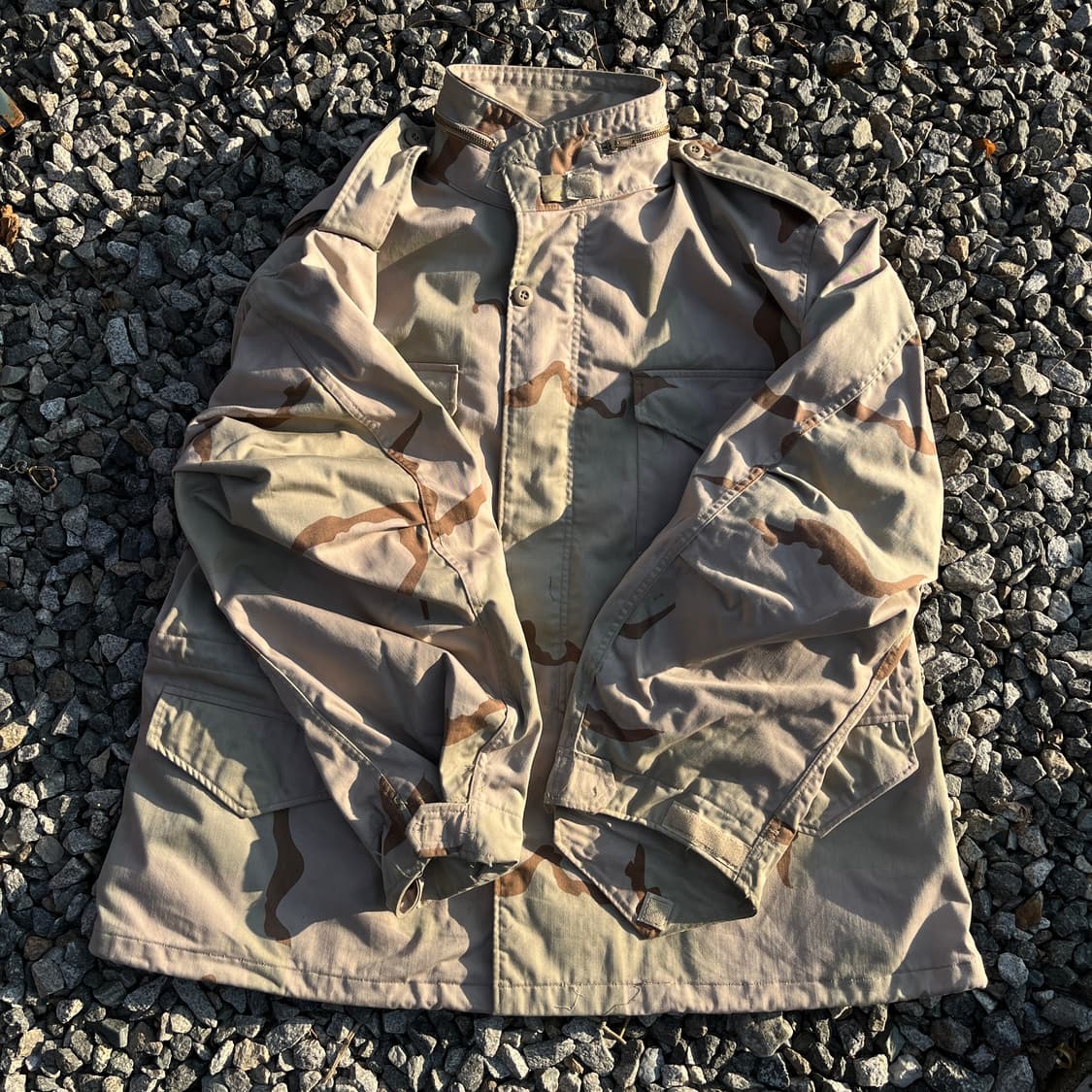 90s알파 인터스트리 사막 위장 패턴M-65 필드 재킷(실측확인) 상품이미지1