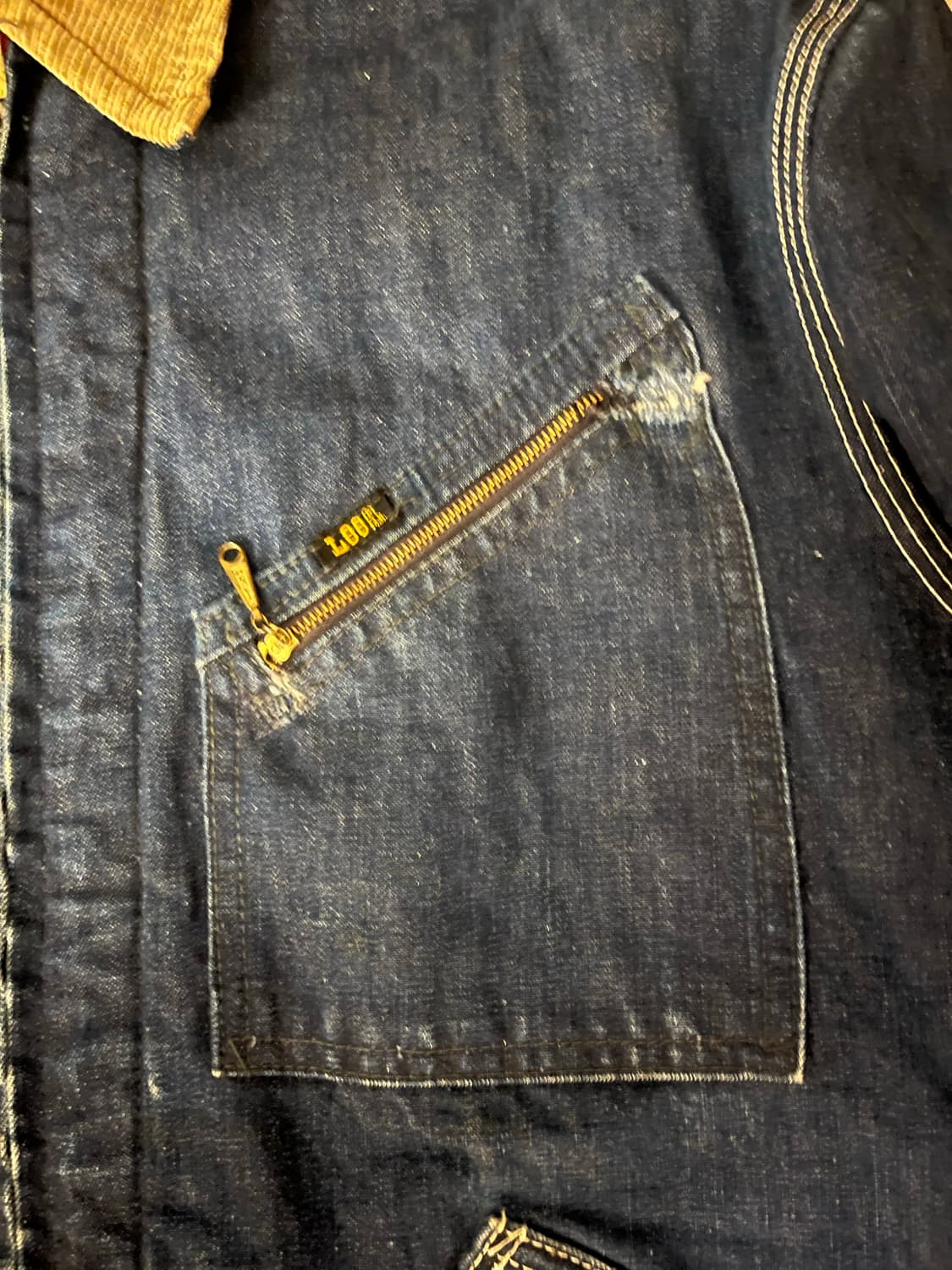 1970s LEE 리 191-LB 데님 워크 자켓 Union made 상품이미지4