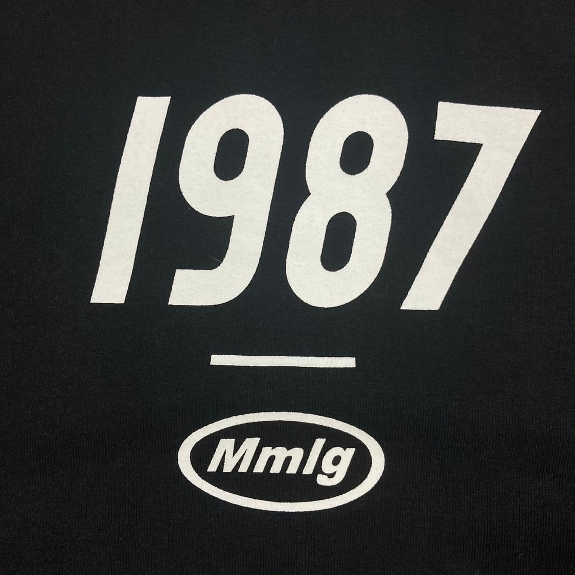 Mmlg 블랙 컬러 빅로고 후드티 상품이미지2