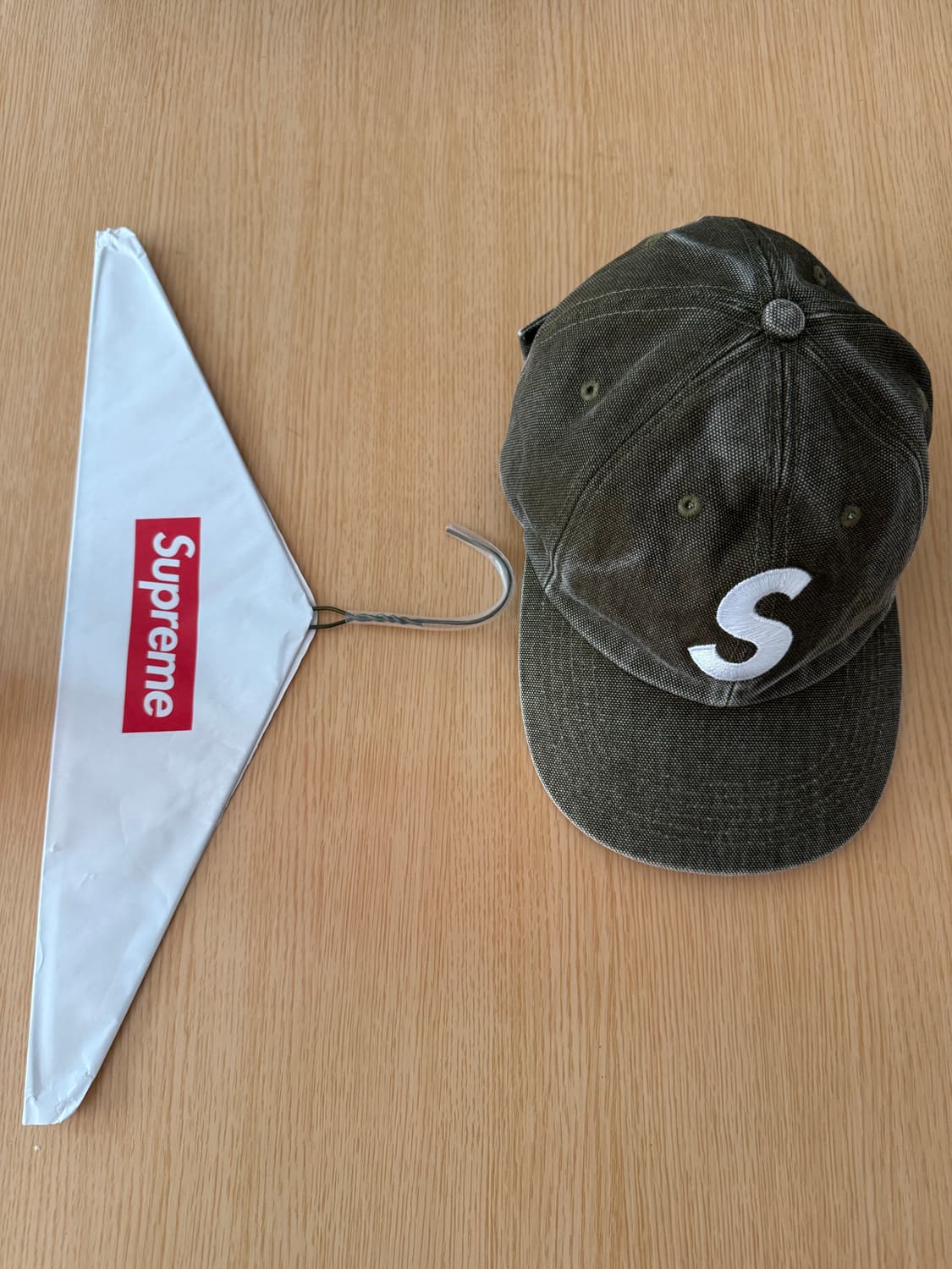 슈프림 피그먼트 코티드 캡 (올리브) 상품이미지5