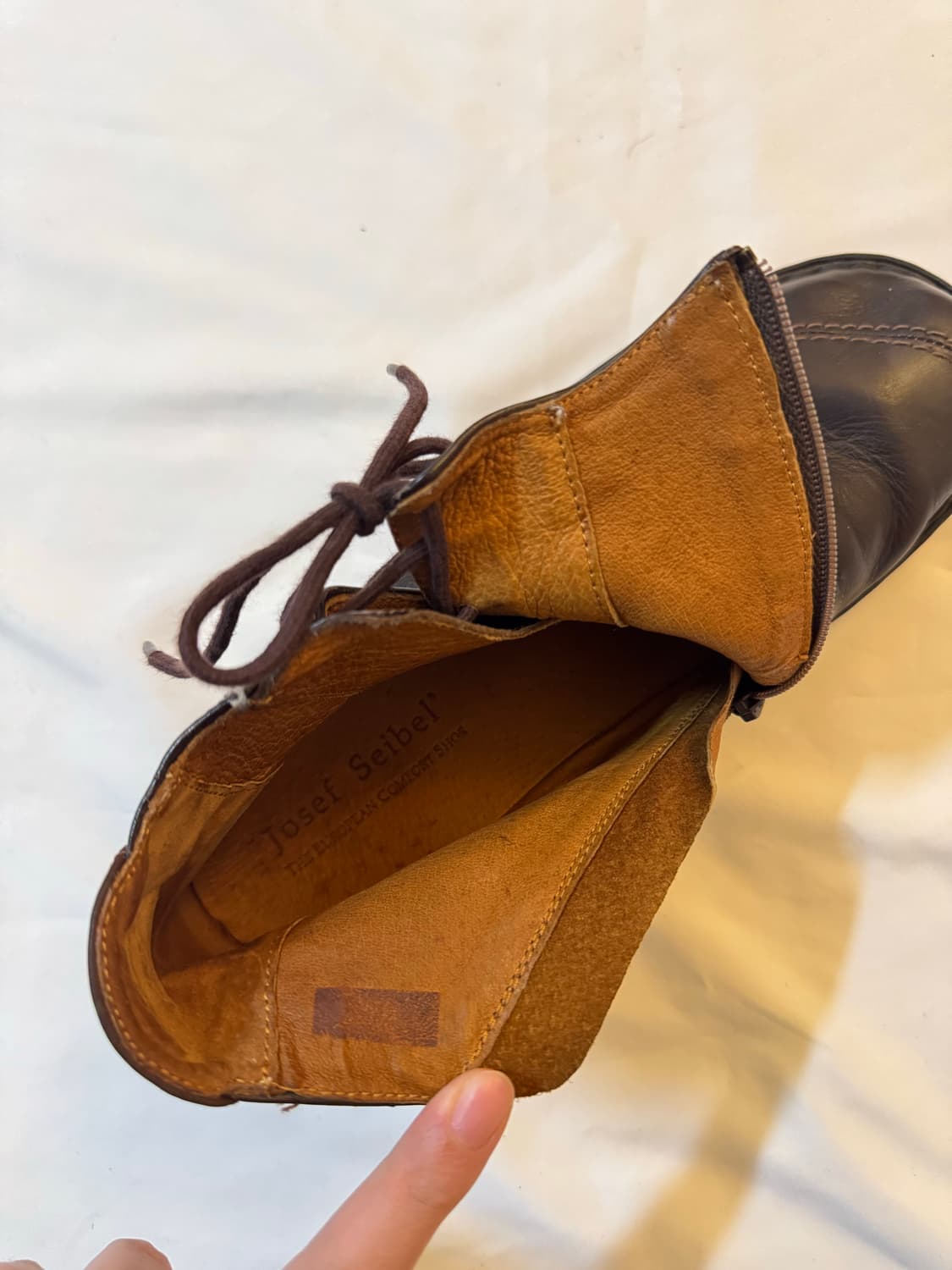 Josef seibel brown lace-up boots 상품이미지5