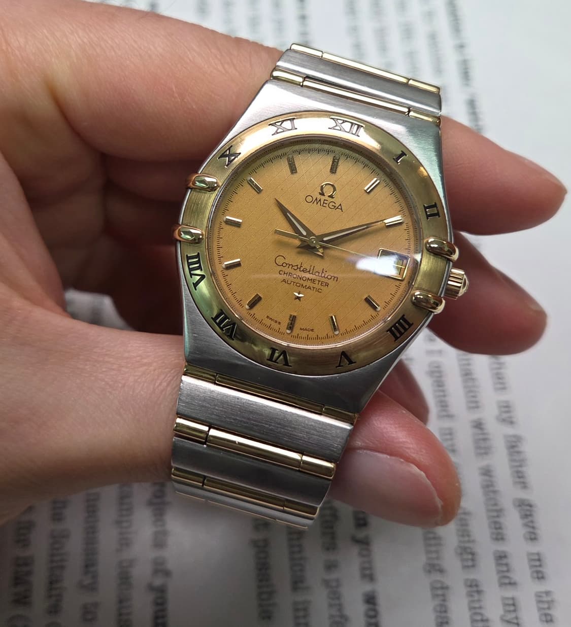 오메가 컨스틸레이션 18K콤비 풀바 최상위 크로노미터 오토매틱  상품이미지5