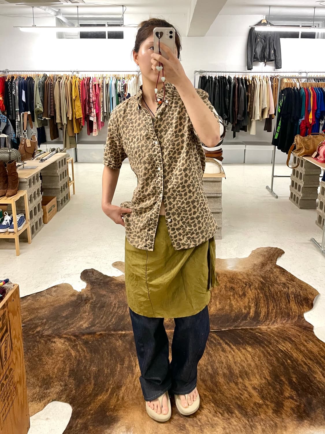샵 세일중🔥 BENETTON layered wrap skirt 랩스커트 상품이미지2