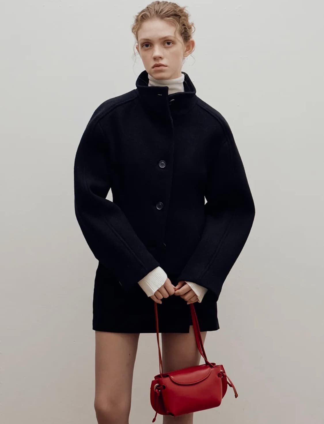 레이브 하이넥 숏코트 High Neck Short Coat 상품이미지1