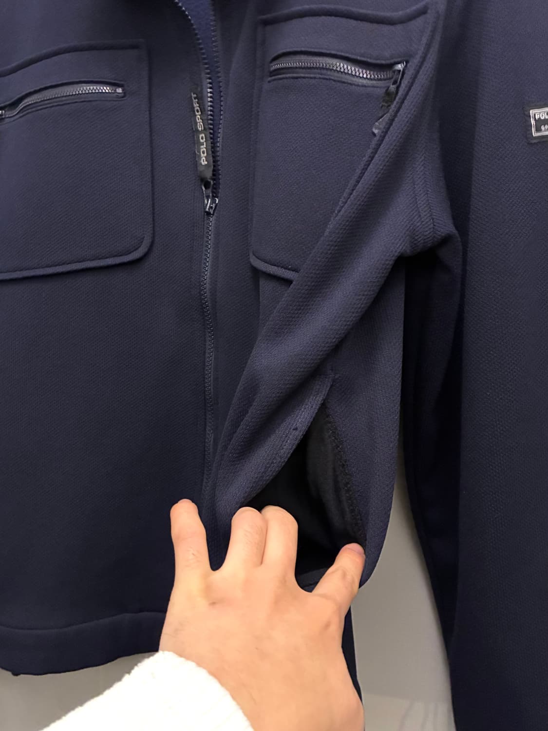 (L)90s POLO SPORT 폴로스포츠 4포켓 플리스 셔켓 자켓 상품이미지7