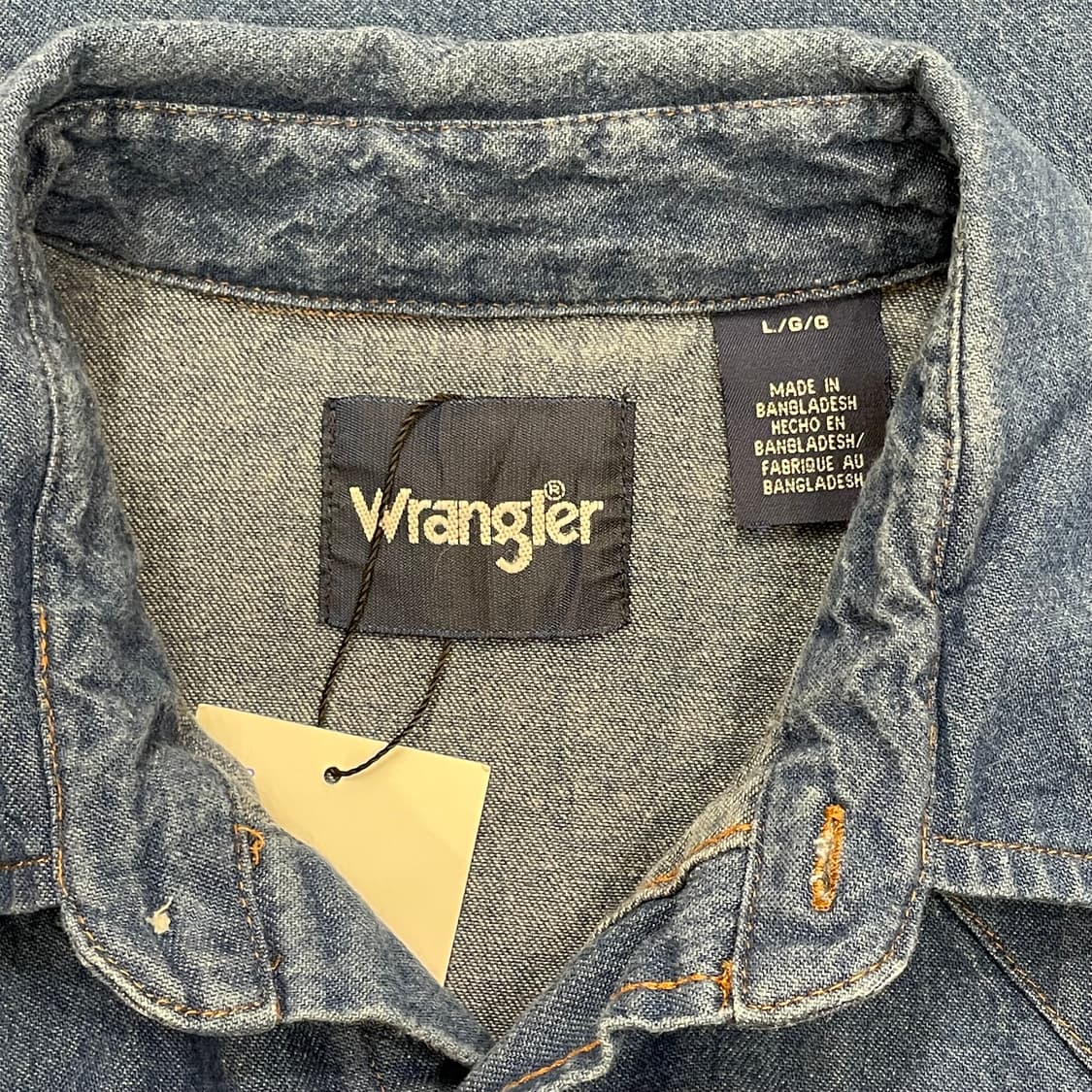 (L) Wrangler 랭글러 웨스턴 데님 셔츠 상품이미지6