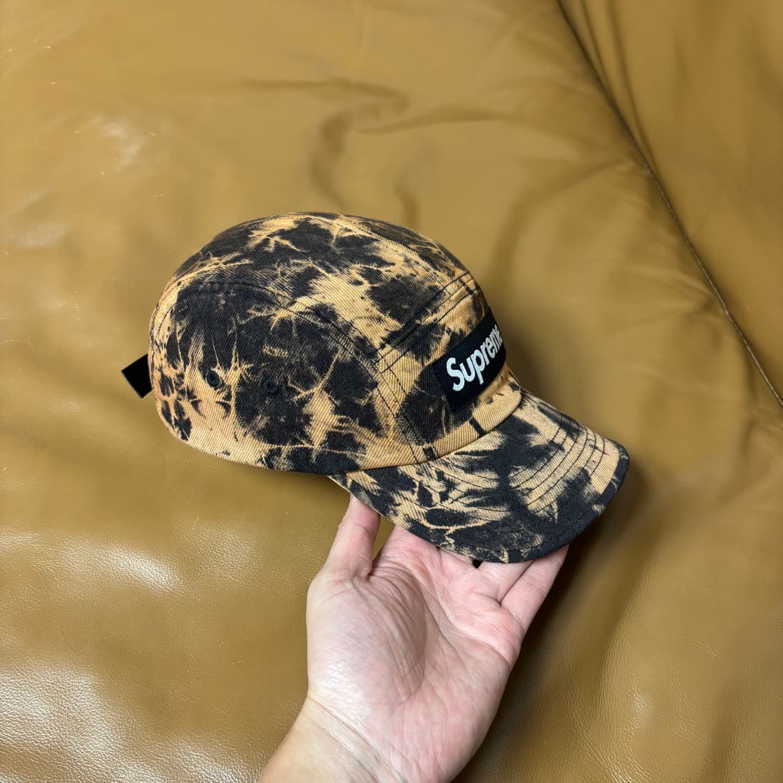 슈프림 캠프캡 모자 박스로고 데님 다이드 러스트 상품이미지3