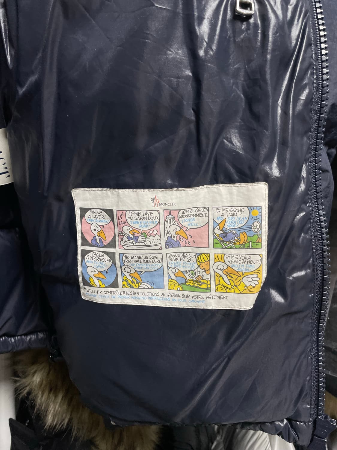 [1사이즈] 몽클레어 에크린스 쇼트 다운 패딩 자켓 네이비 상품이미지6