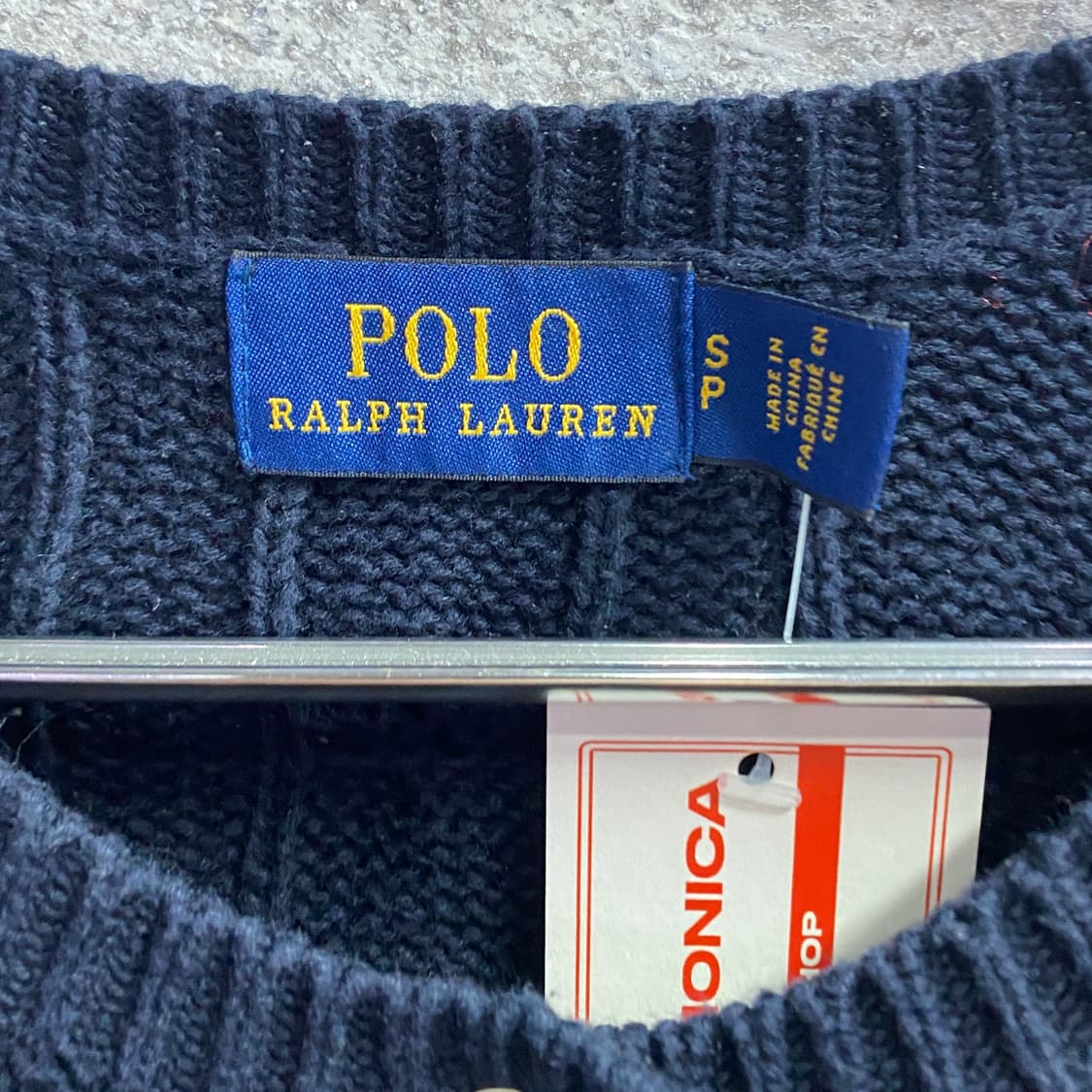 폴로 네이비 코튼 꽈베기 가디건 B3133 상품이미지4