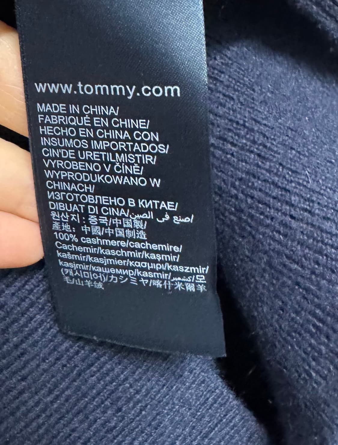 타미힐피거 울캐시미어 니트 XL 상품이미지10