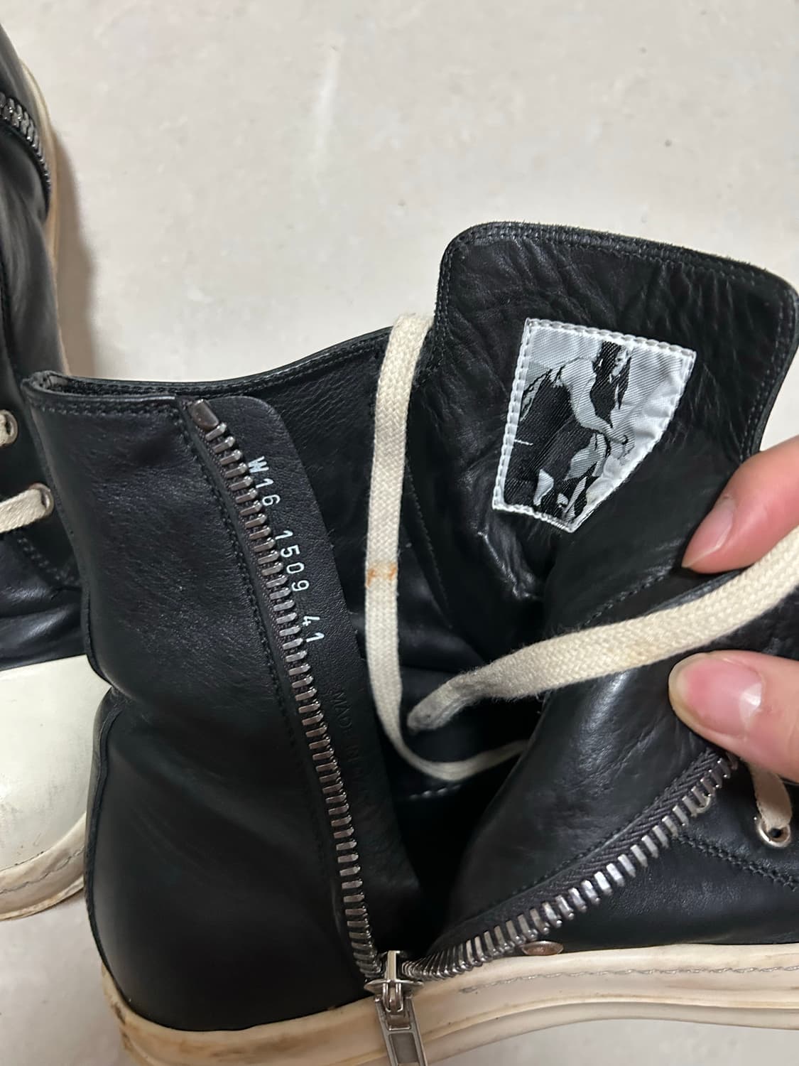 릭오웬스 라몬즈 LPO 하이 41 사이즈  상품이미지6