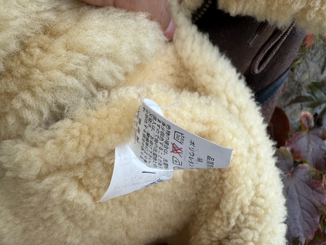 90s wind aromr 미군 b-3 쉽스킨 무통 무스탕 가죽 자켓 상품이미지7