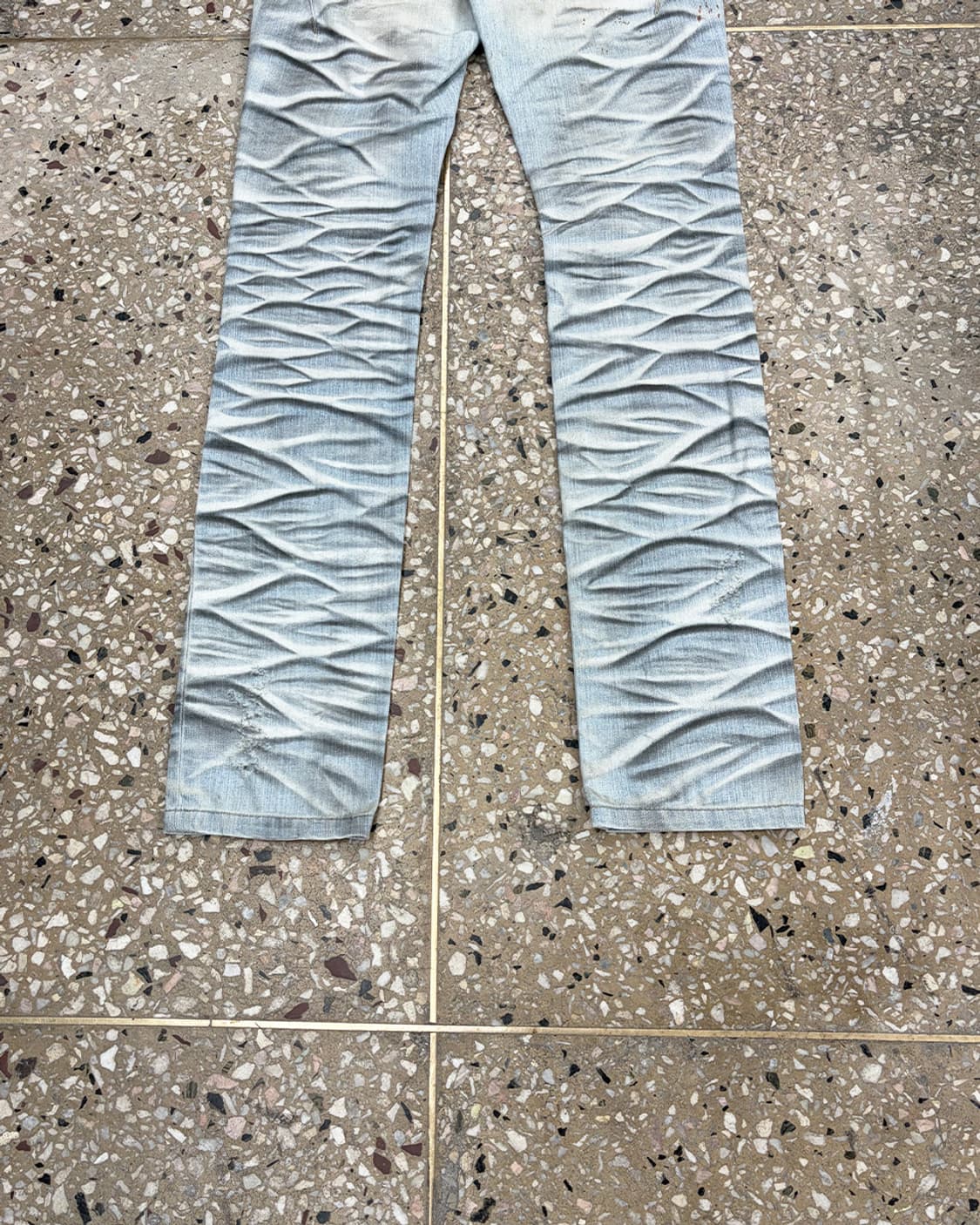 닐바렛 링클 워시 데님 팬츠 상품이미지6